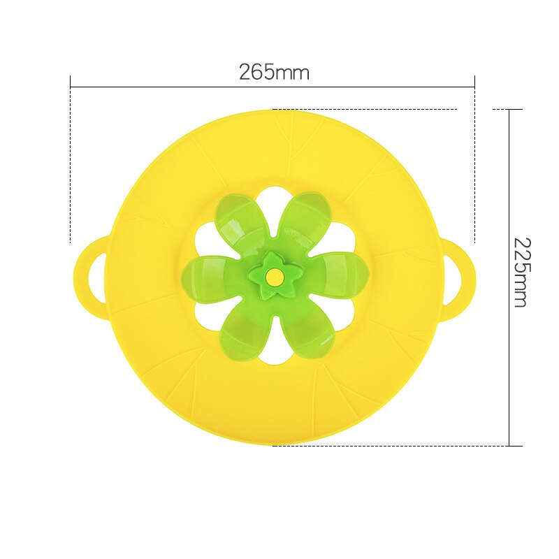 Silicone Anti-overflow Pot Lid Flower Shape Fresh-keeping Lid Steaming Rack Heat Insulation Rotatable Lid Kitchen Gadget
