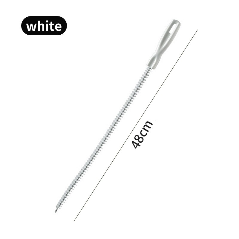 Rohr bagger bürste Bad Kanal Haare entfernen Spüle Reinigungs bürste 48/71cm Abfluss reiniger biegbare flexible Reinigungs werkzeuge: Blau