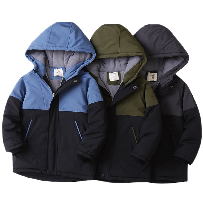 Chaquetas con capucha para niños, abrigos informales gruesos para mantener el calor, ropa de invierno, resistentes al frío intenso, novedad de