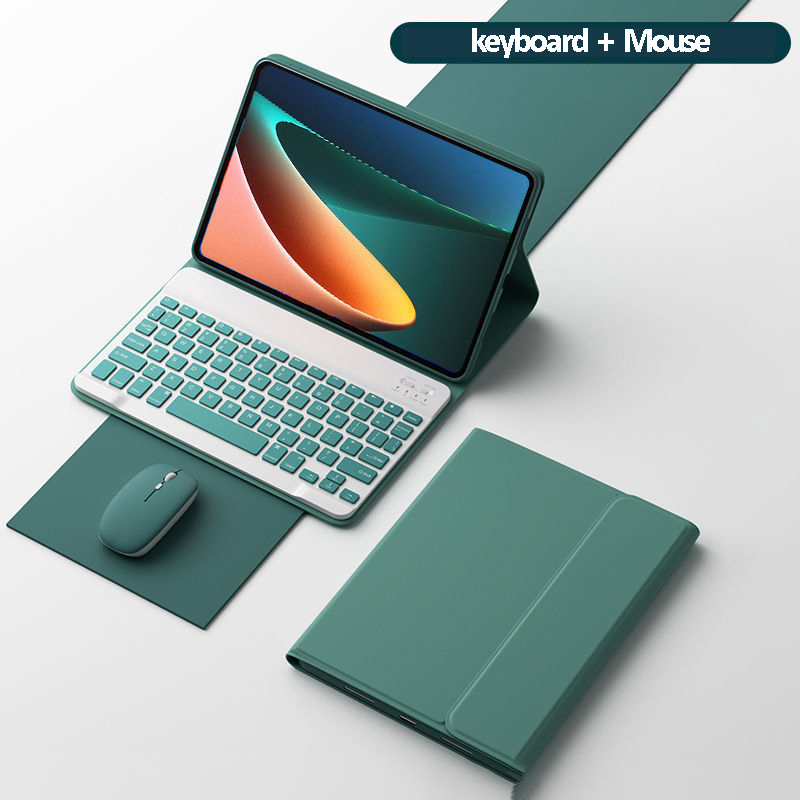 Funda para Xiaomi Mi Pad 5 con teclado, ratón inalámbrico retroiluminado con LED para Xiaomi Mipad 5 5 pro, funda magnética, ratón inalámbrico gratis