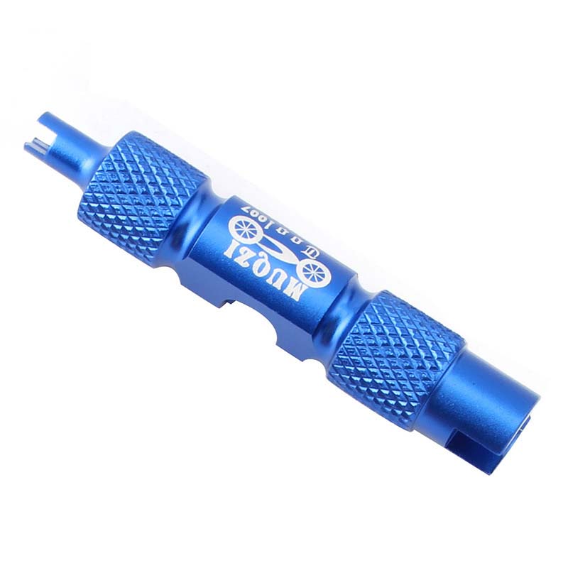 Double-Head Tyre Valve Core With Remover Tool Schrader Car Bike Motorcycle Wheel: Blue