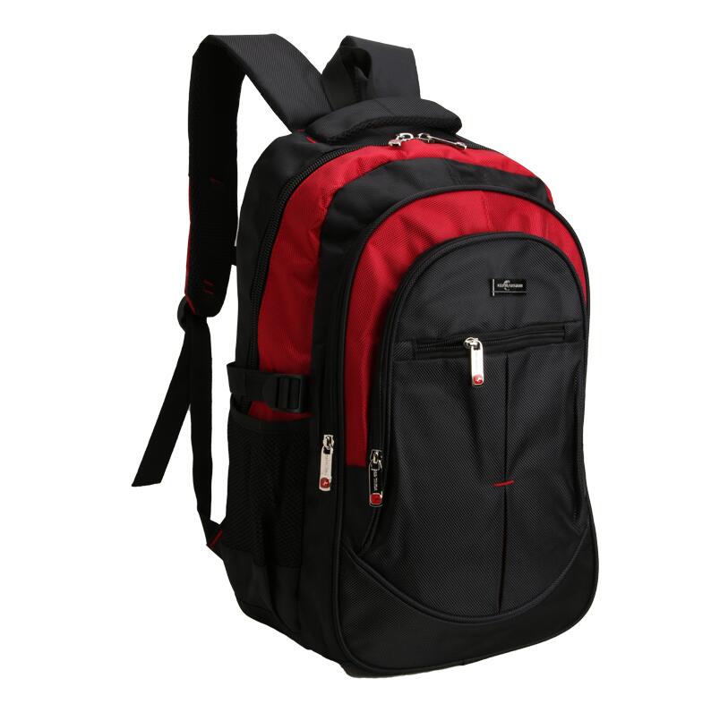 Chuwanglin homens e mulheres portátil mochila mochila escolar saco de viagem à prova dwaterproof água masculino computador portátil saco preto zdd4193: Vermelho