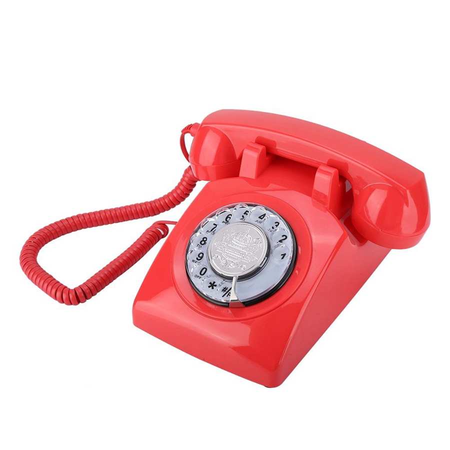 ANTIQUE TELEPHONE - Pink Rotary Dial Landline Phone Model Vintage Pink