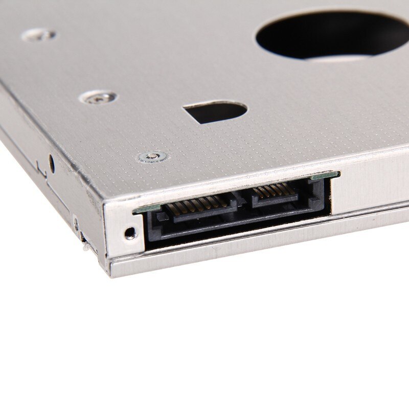 Aluminium 12,7mm 9,5mm HDD Gehäuse Zweite SATA Computer Festplatte Adapter Bay Caddy 12,7mm Universal-CD/DVD-ROM Optical Bay