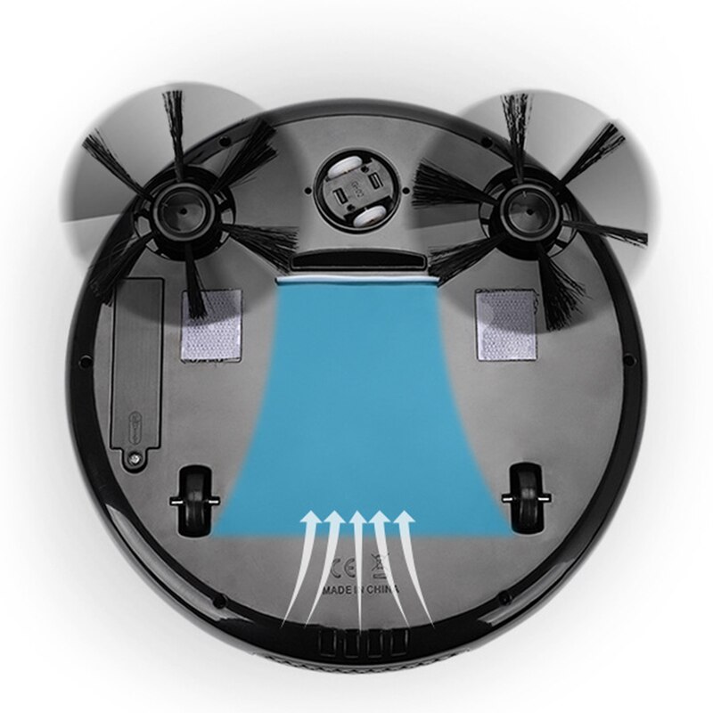 Aspiradora inteligente, 3 en 1, anticolisión, luz colorida, Robot automático, aspirador, Sensor anticaída
