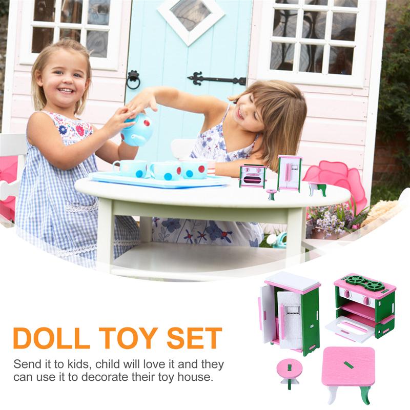 1 Set Mini Play House Furniture Adorable Miniature Doll Toy Accessories