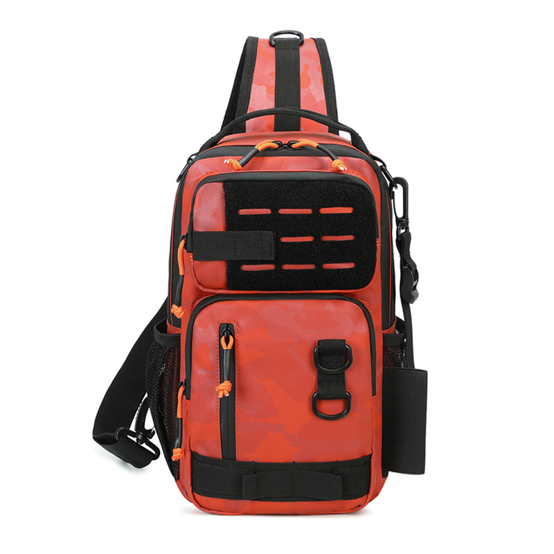 Waterproof Shoulder Bag for Men Multi-funtional Outdoor Sling Bag Causal Mens Small Bag Crossbody Bags for Men Large Capacity: Red