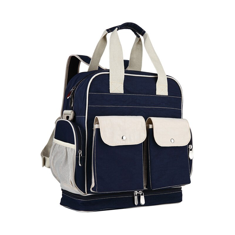 Insular Baby Luierzakken Nylon Baby Luier Tas Grote Capaciteit Mummie Wandelwagen Zakje Rugzak Multi-Functionele Baby Verpleging Tassen