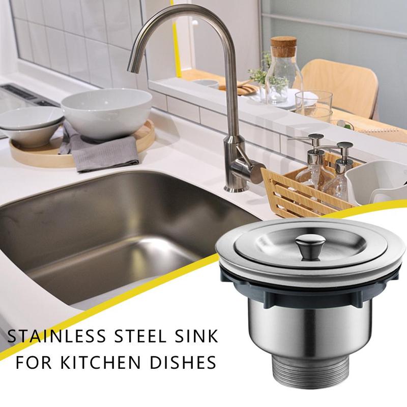 Pial Plug Strainer Kitchen Sink Waste Strainer Plug Strainer Bathroom For UK For Kitchen Steel Plug Sinks Stainless