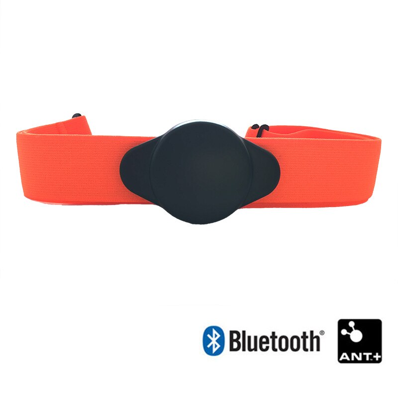 Monitor de frecuencia cardíaca Bluetooth 4,0 y cinturón de correa para Ant + y pecho, Sensor de pulso cardiaco, pulsómetro de Cardio, medidor de frecuencia cardíaca Wahoo BLE: Orange