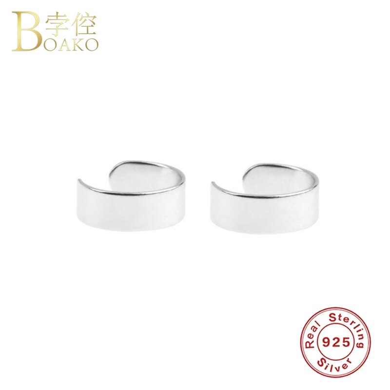 Pendientes de plata de ley 925 para mujer, aretes pequeños de punta de Aro para chica gótica, aretes de hueso del oído, Piercing para cartílago para hombre Z5