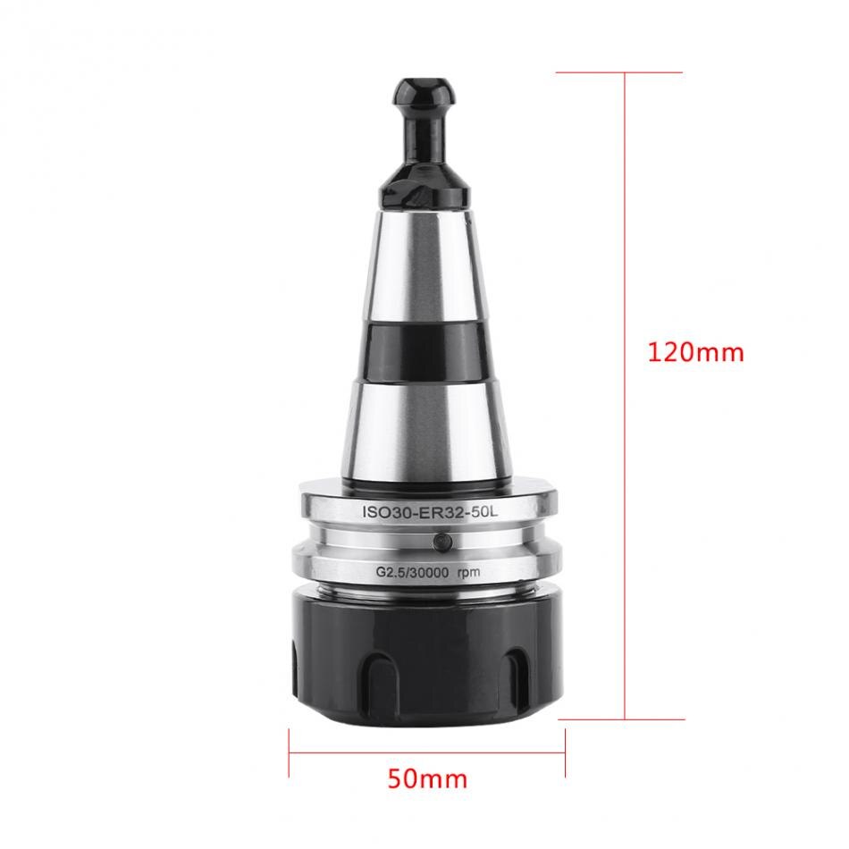 Balans chuck iso 30 er32 balans hylsa svarv chuck  g2.5 30000 rpm cnc verktygshållare rostfritt stål med dragbult frässvarv