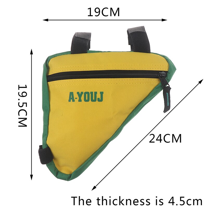 Driehoekige tas voor fietsframe, telefoon, fietsaccessoires, waterdichte fietstas, fietsframe, zadeltas voor mountainbike