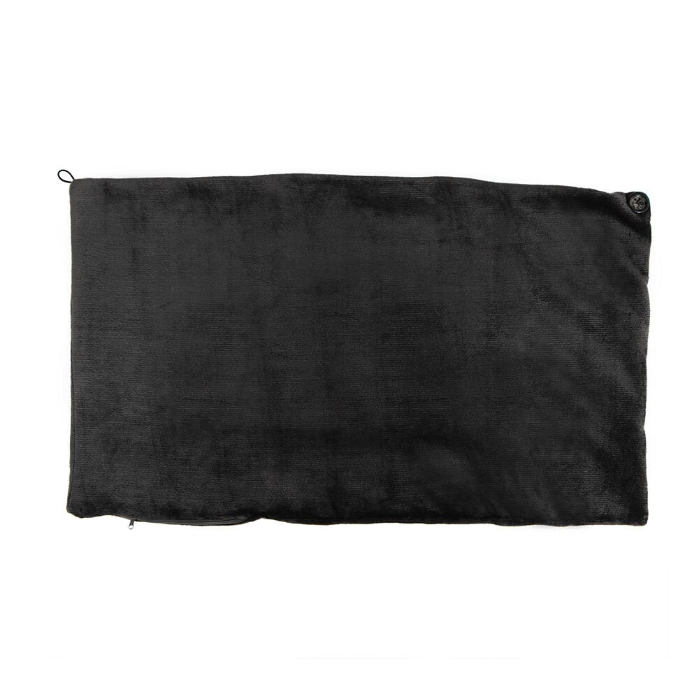 Usb bil hjem el opvarmning varmetæppe pude skulder hals mobil varme sjal usb blød 5v 80*45cm vinter varm sundhedsbil: Sort