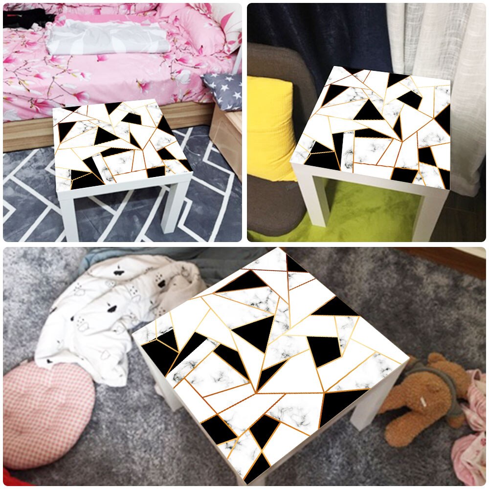 European-style decorative tiles abstract crystal block LACK living room desktop stickers desk renovation wallpaper stickers