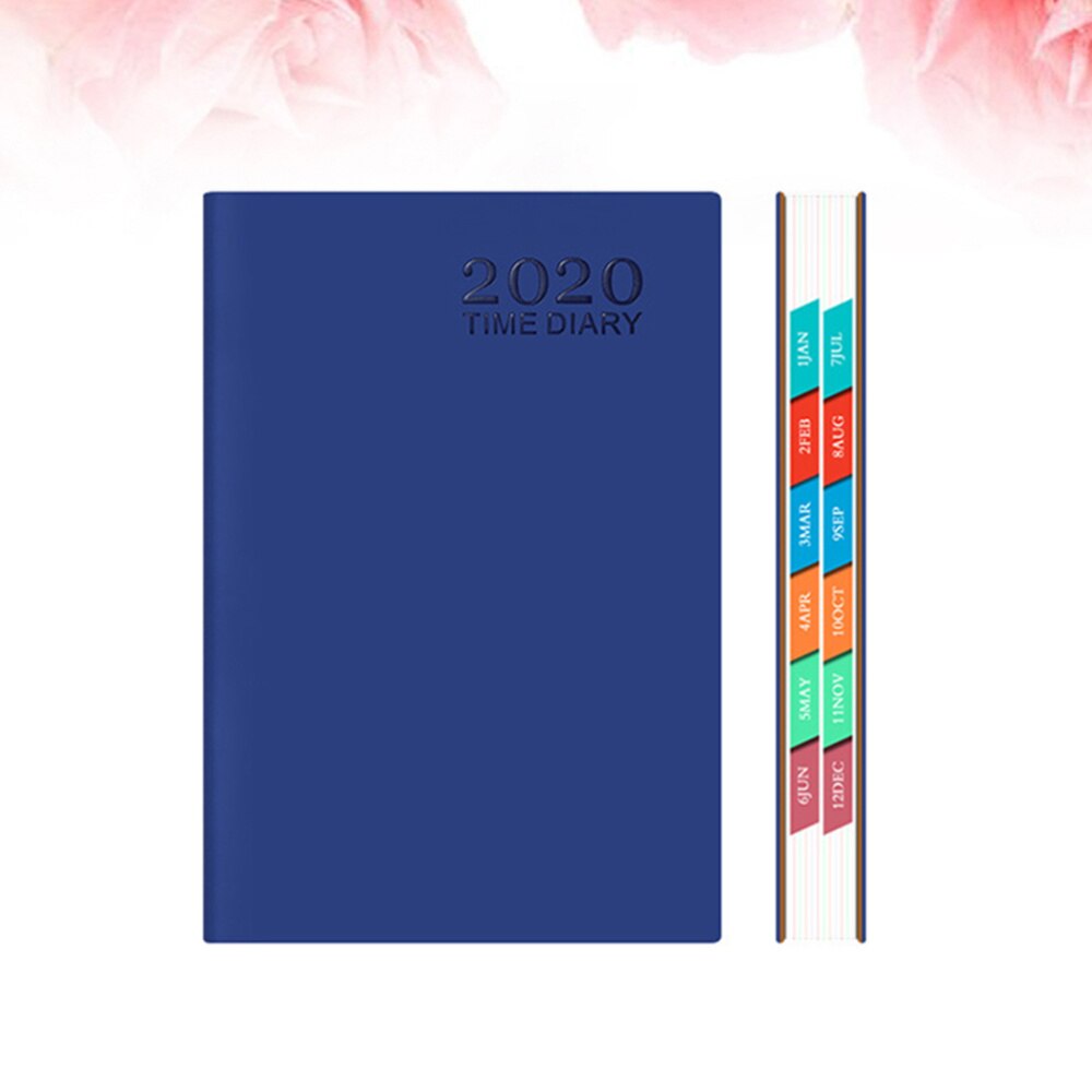 Exquisite A5 Planner Efficiency Agenda Schedule Notebooks Diary Stationery for Home School Office (Orange)