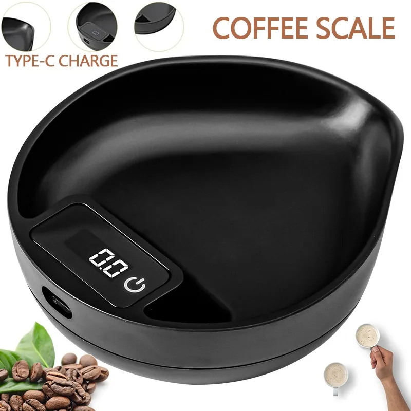 1 stks Mini Koffie Elektronische Weegschaal Espresso Wegen Display Lade Draagbare Multifunctionele Kleine Gram Schaal Thuis Keuken Cafe Gebruik