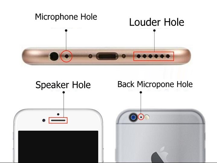 Louder & Speaker & Microphone Anti Dust Mesh and frame For iPhone 5 Se 6S 7 8Plus X XS XR 11 Pro Max Dust filter Repair Parts