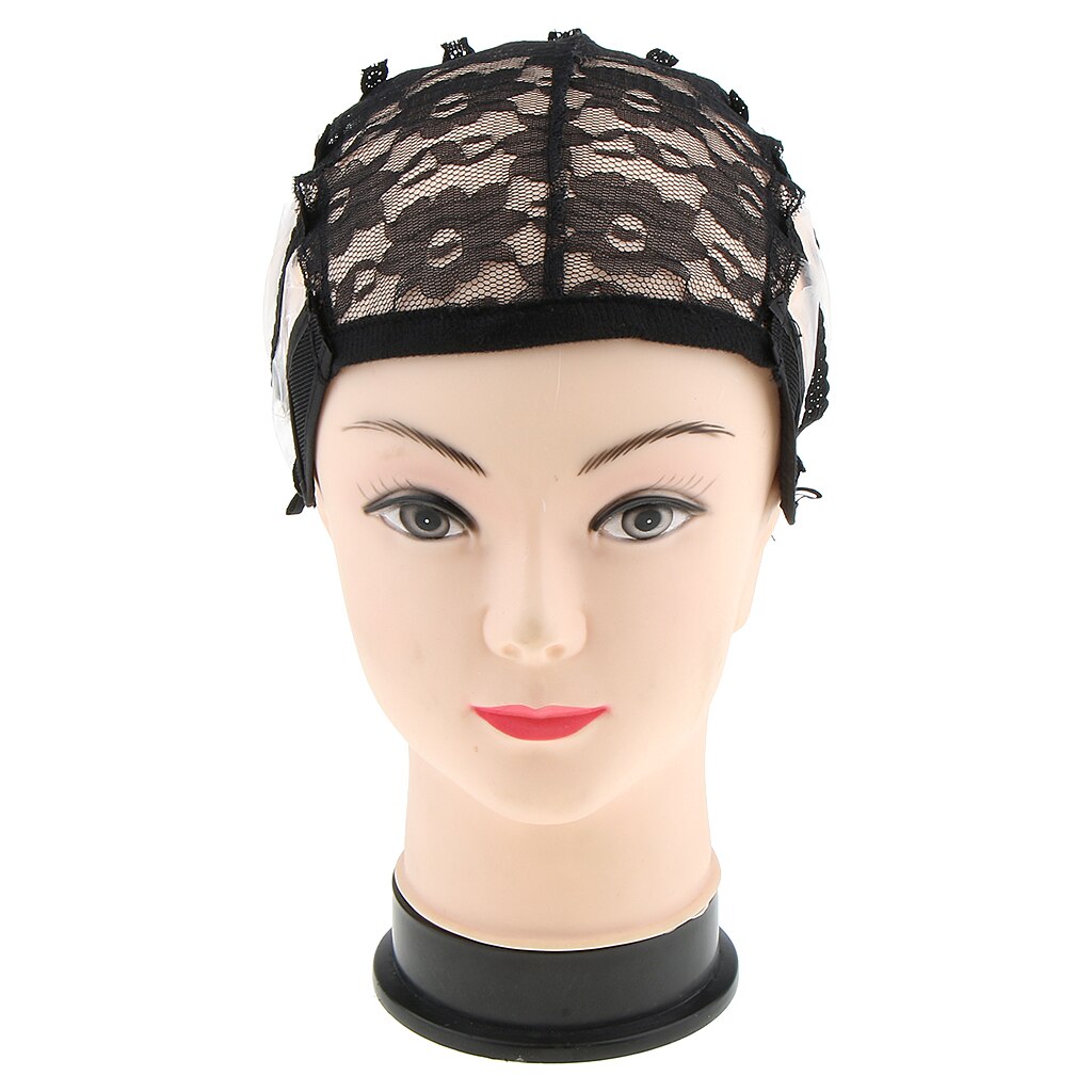 Elastic Adjustable Lace Front Wig Making Weave Cap Elastic Hair Mesh Net Black