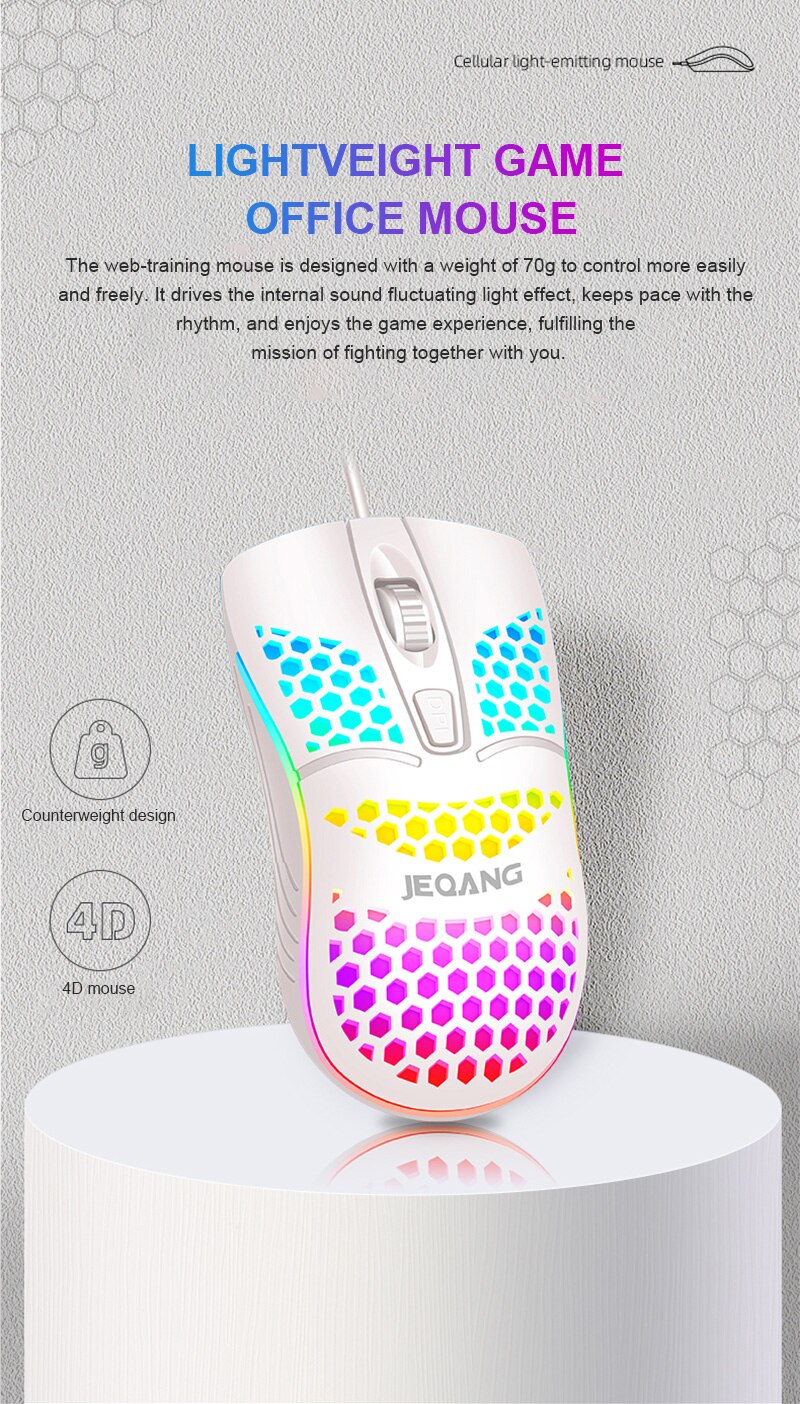 Mais novo alta qulity G-102 buraco buraco oco mouse jogo de escritório jogo de jogos de pouco peso paz buraco mouse