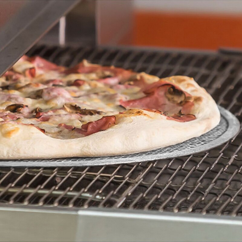 Non stick Pizza Screen Pan Baking Tray Metal Net Seamless Aluminum Metal Net Bakeware Kitchen Tools Pizza 6-22inch