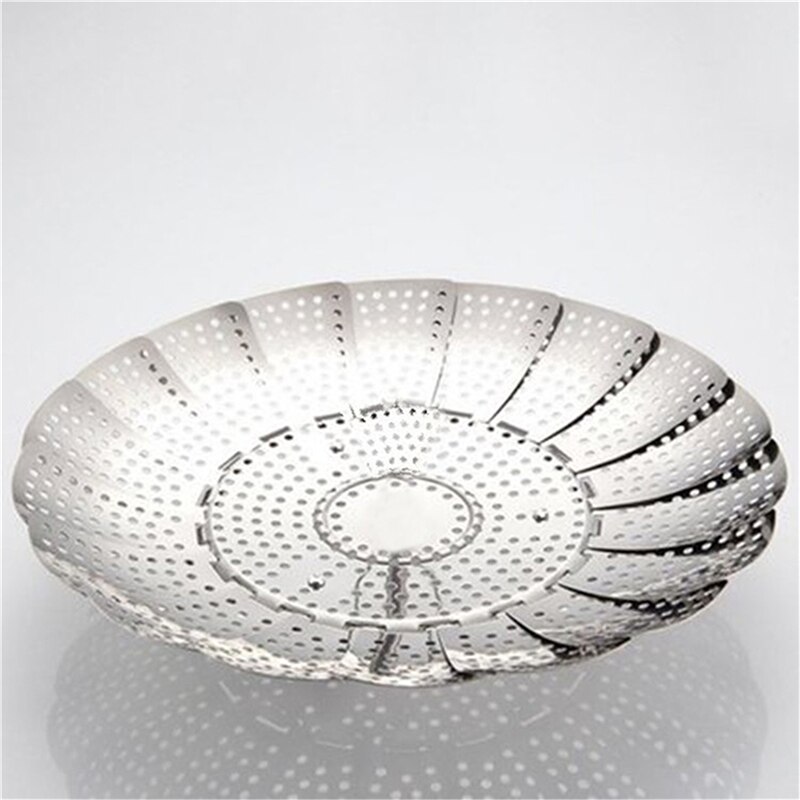 Plat pliant vapeur inox alimentaire vapeur panier maille légumes cuiseur vapeur extensible pratique cuisine Gadget