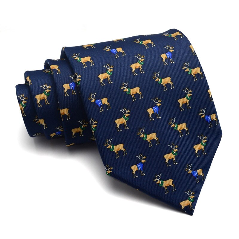 Mænd slips mærke dyr print 8cm bred hals slips herre forretningsdragt slips vestlig stil kasse