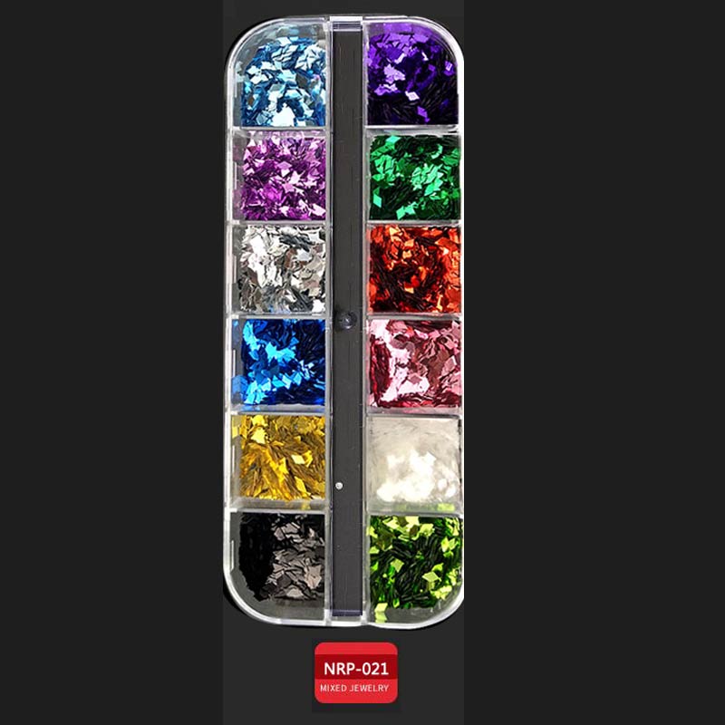 Neue Nagel Kunst Dekorationen 3D Kristall AB Strass Nagel Steine Charme Edelsteine Perle DIY Gold Silber Niet NäGel Schmuck Zubehör: 021