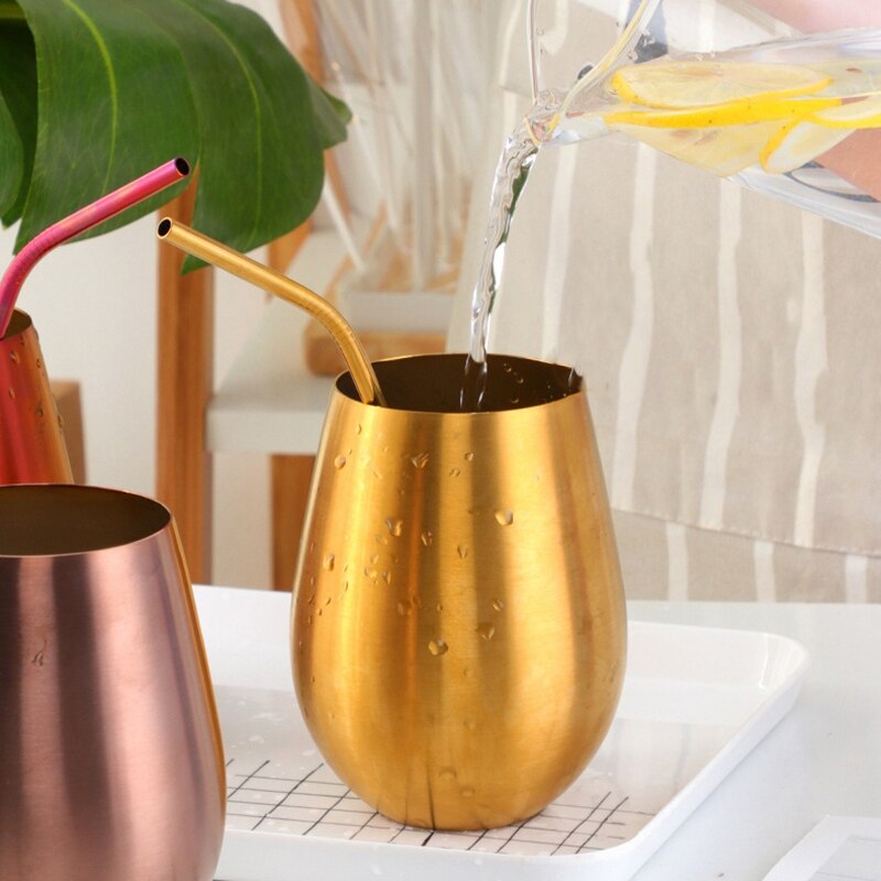 500ml öl vin kopp öl tumbler cocktail juice mjölk kopp metall dricksmugg