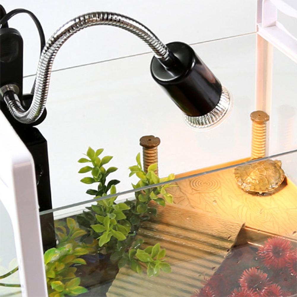 220V Heating Lamp Stand Pet Heat Lamp Bending Long Lamp Holder Turtle Sunbathing Lamp Stand 360 Degree Rotating Light Holder