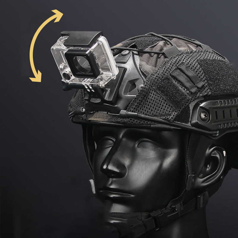 GoPro Held Aktion Kamera Helm Feste Halterung Basis Adapter für schnell/MICH/NVG Kamera Halfter Installieren Helm Zubehör