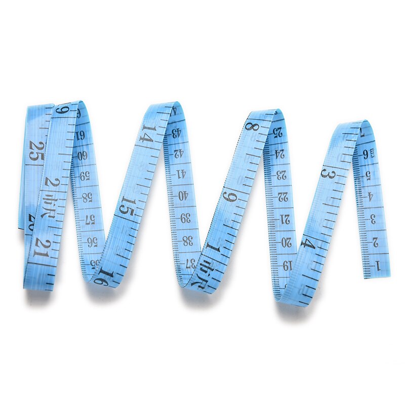 Redacción y 60 pulgadas 1,5 M gobernante Meter 2 unids/pack cuerpo de Regla de medición cinta de medida plana suave reglas para los niños