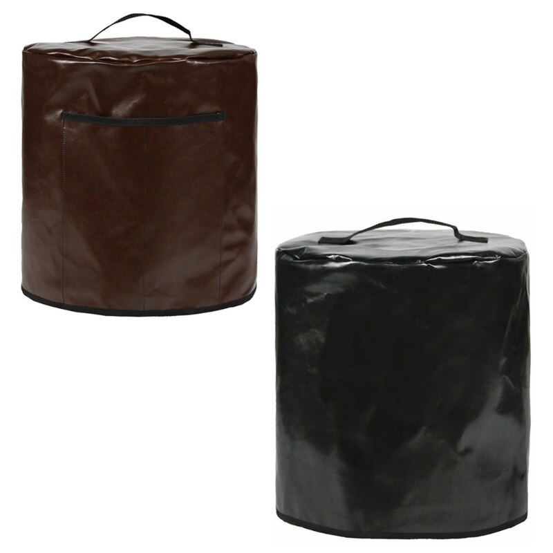 Leather Pressure Cooker Cover Kitchen Appliance Covers with Pocket &amp; Top Handle Fit for 8QT Air Fryer/ Rice Cooker