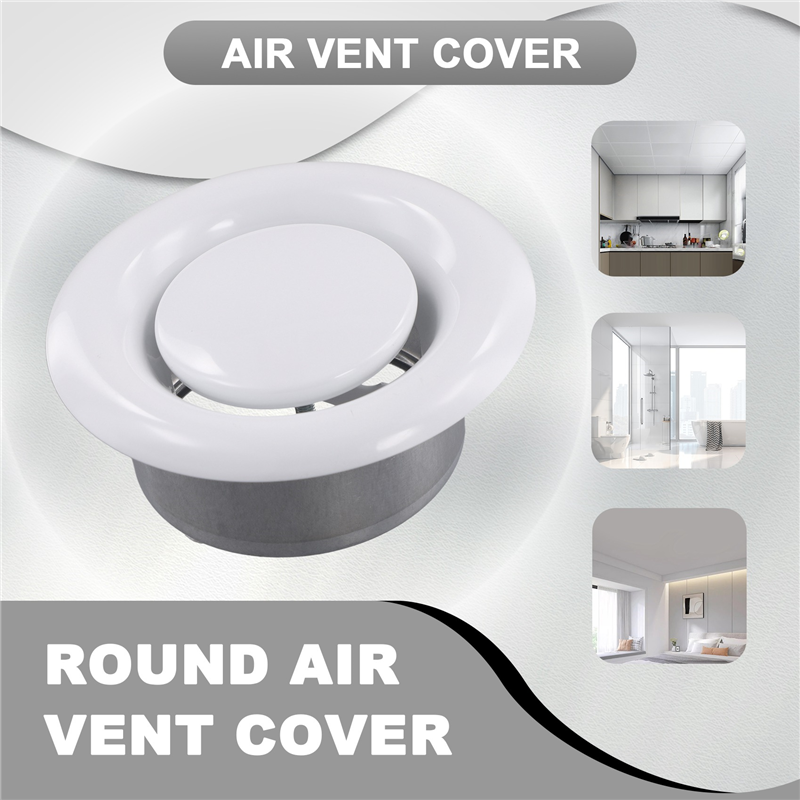 RALCA-Round Air Vent Cover Outlet Adjustable Exhaust Vent Ducting Ventilation Ceiling Air Vent Cover