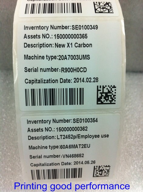 Laagste Prijs Thermische Label Sticker 50*43mm 1000 Stks/partij Sticker Blank Direct Print Kan Vervangen Maat 50*40 50*45 50*35