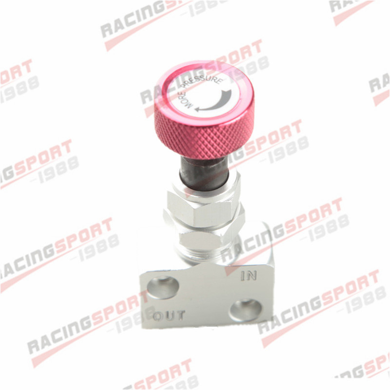 Adjustable Knob Screw Type Brake Proportioning Valve Bias Valve: RED-SILVER