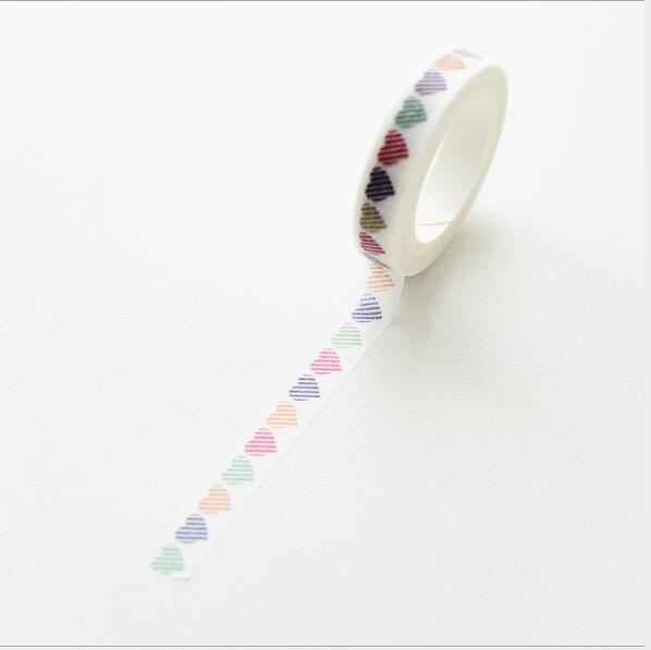 Ruban adhésif Washi Slim, 0.8CM de large, étiquette autocollante, usage quotidien, , amour, fournitures scolaires et de bureau, pour bricolage et Scrapbooking: 9