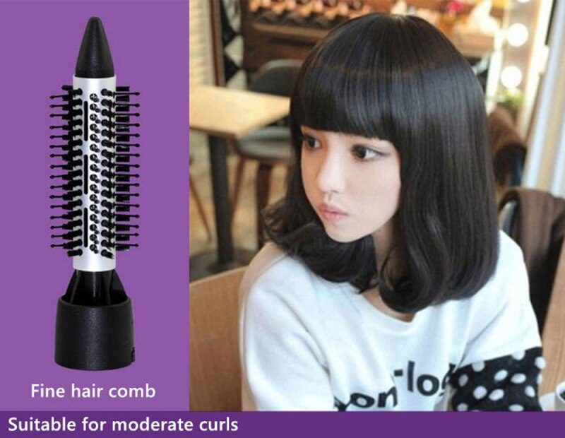 Multifunktionel hårtørrer 7 in 1 føntørrer hårtørrer hårstilsværktøj med hel luftdyse hårtørrerbørste 45d