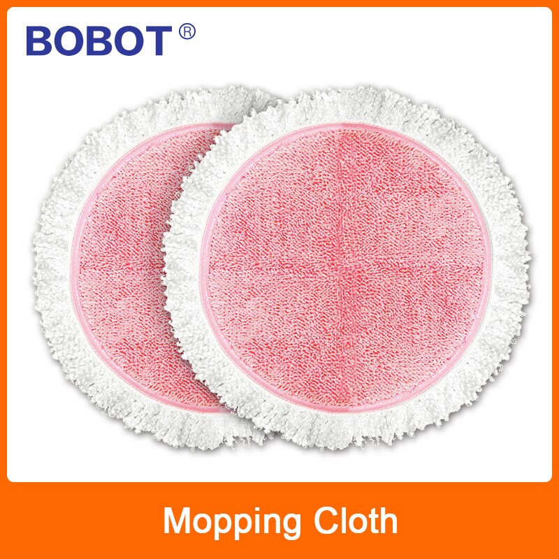 Vierkante Microfiber Cleaning Pad Glas Cleaner Robot Tool Vensterglas Cleaner Window Stofzuiger Voor Singfei WIN3060: pink