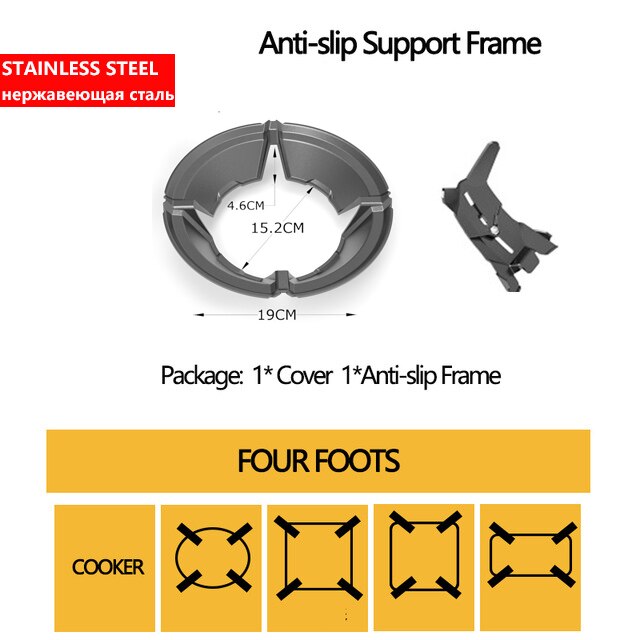 Gietijzeren Wok Pan Pot Ondersteuning Rack Stand Brander Gasfornuis Rack Kookplaten Fornuis Keuken Gereedschap Kookgerei Accessoires Kachel Protector