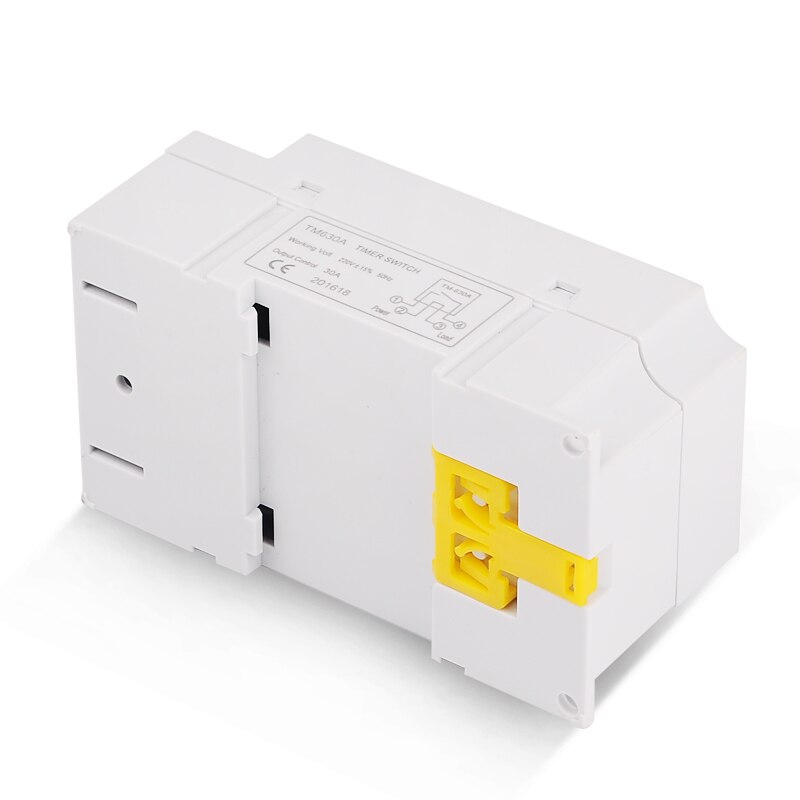 SINOTIMER 30A 220V AC 12V Volt DC Din Rail Digital TIMER SWITCH Electronic 7 Days Schedule Programmable Time Relay Clock Control