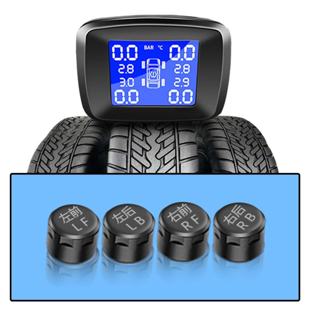 Tpms Lcd Draadloze Auto Bandenspanningscontrolesysteem Met Externe Sensor Kit Датчик Bandenspanning Monitor Systemen Tpms Sensor
