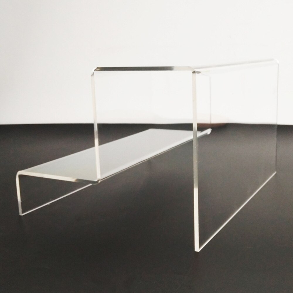 1 pc Display Stand Durable Stepped Acrylic Clear Desktop Organizer Holder for Models Ornaments Cosmetics