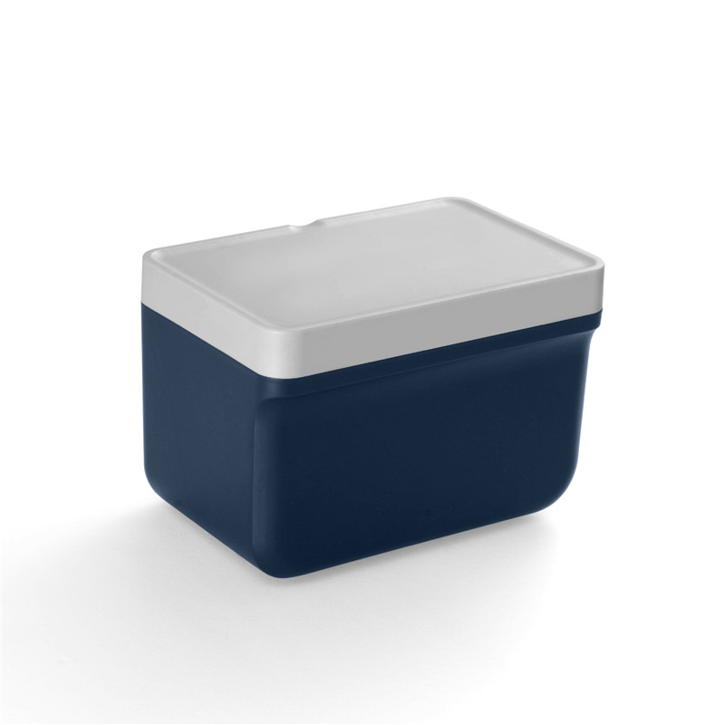 Wall Hanging Tissue Box Waterproof Wall Mount Toilet Paper Holder Shelf Toilet Paper Tray Roll Paper Tube Storage Box: Dark Blue