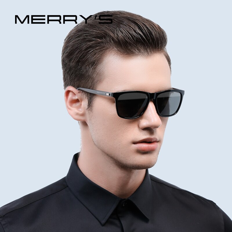 MERRYS gafas de sol de aluminio Retro Unisex polarizadas lentes Vintage gafas de sol para hombres/mujeres S8286