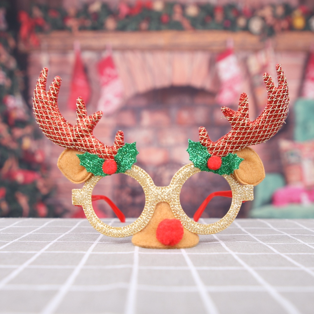 Grappig kerstkostuum feest zonnebril brilmontuur voor kinderen volwassenen vrolijke kerstversiering gunst