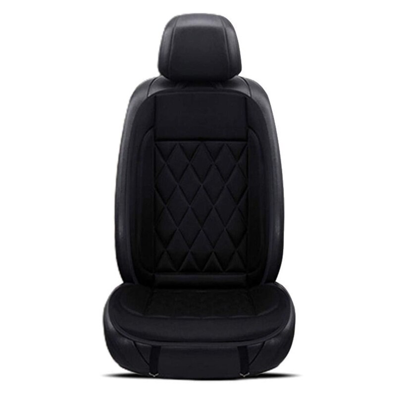 12V auto Riscaldato Cuscino del Sedile auto Riscaldatore Elettrico Dello Scaldino di Inverno pad Cuscini Copertura di Sede auto messa in piega Accessori: 1pezzi nero
