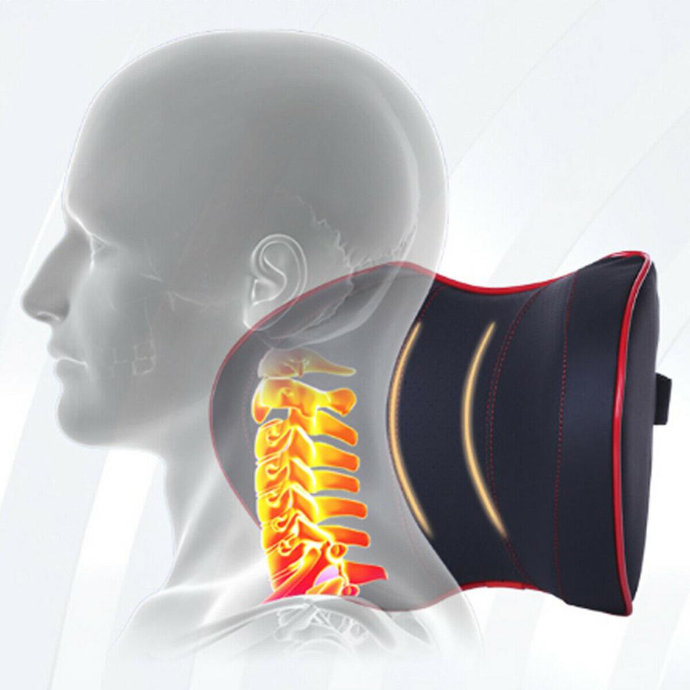 Car Seat Head Neck Rest Massage Auto Pillow Space Memory Neck Headrest Car Cover Vehicular Pillow Seat Headrest Accessories