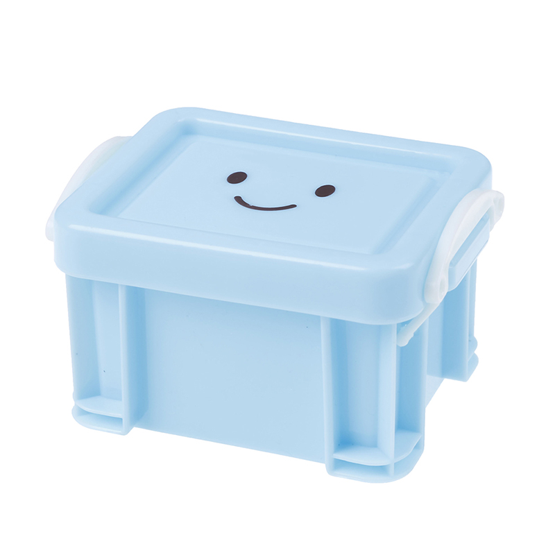 1:12 puppe haus Miniatur Jahrgang Kunststoff Koffer Mini Gepäck Kasten Klassische Spielzeug vorgeben Spielen Möbel Spielzeug Zubehör: Blau