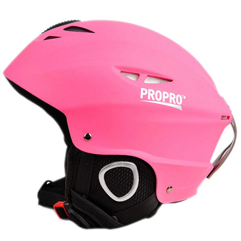 Propro Outdoor Volwassen Veiligheid Ski Helm Integraal-Gegoten Mannen Vrouwen Sneeuw Skiën Helm Snowboard Skateboard Sport Helm Heren: Pink / L(56-59CM)